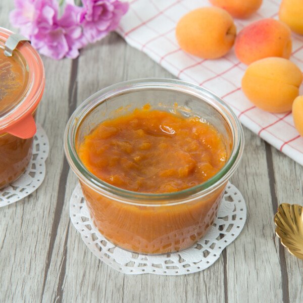Confiture à l'abricot et à l'agar agar ig bas La cuisine d'Aurélie
