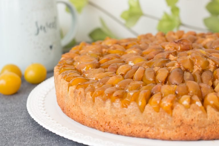 Tarte briochée aux mirabelles