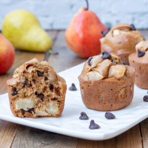 muffins poire chocolat
