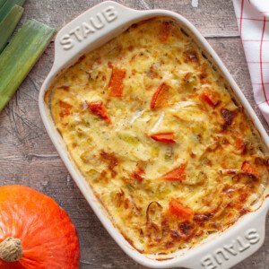 gratin potimarron poireaux