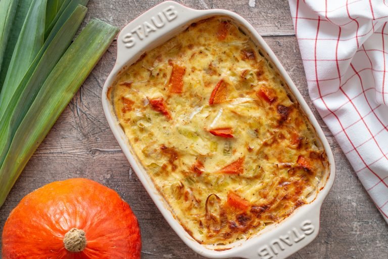gratin potimarron poireaux