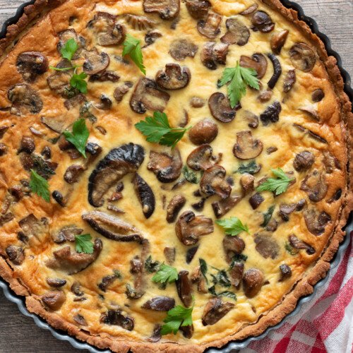 tarte aux champignons