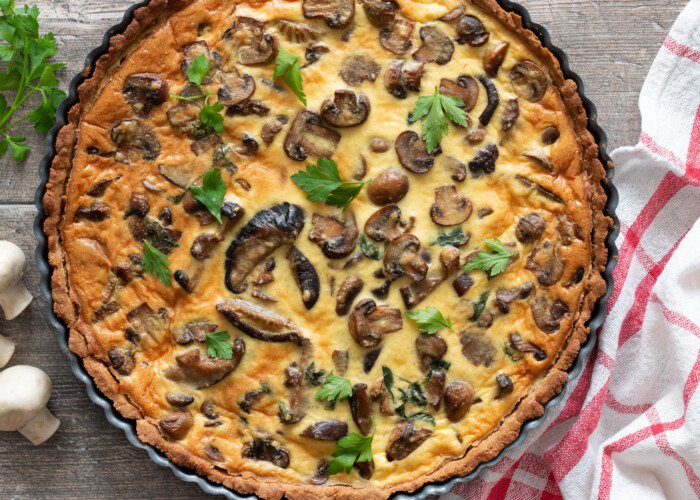 tarte aux champignons