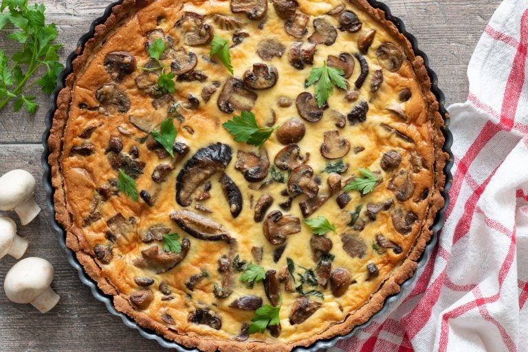 tarte aux champignons