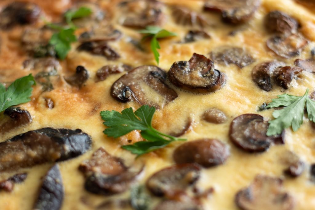 tarte aux champignons