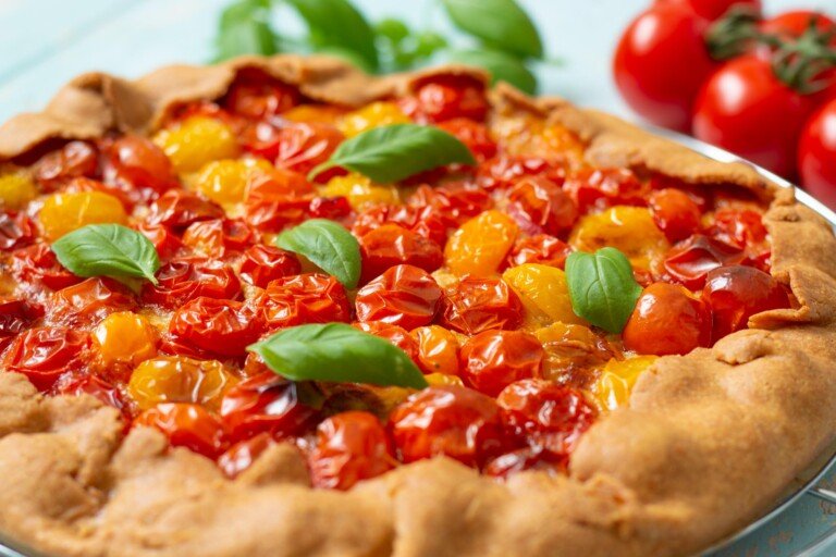 Tarte rustique aux tomates cerises