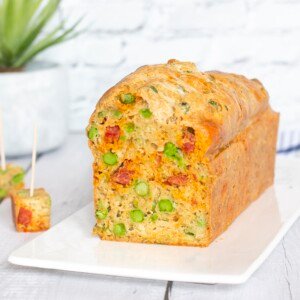 cake chorizo petits pois