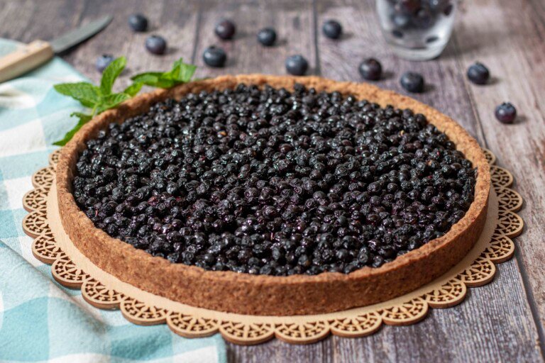 Tarte aux myrtilles sauvages