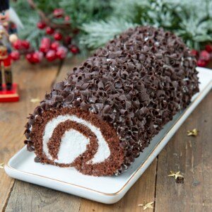 bûche coco chocolat