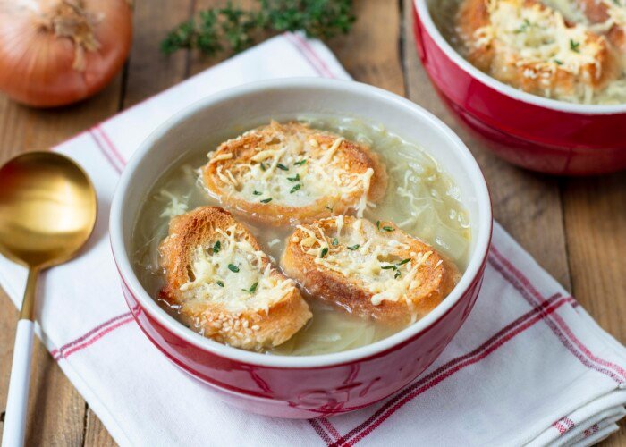 soupe à l'oignon