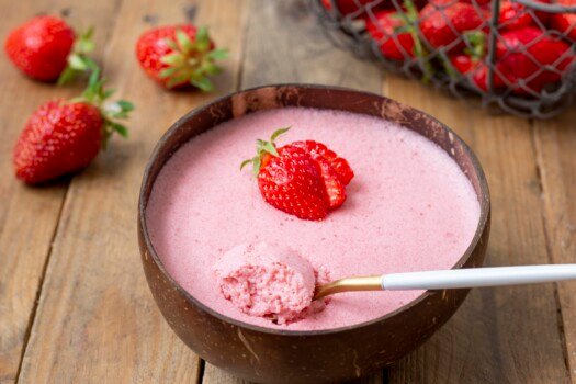 mousse aux fraises