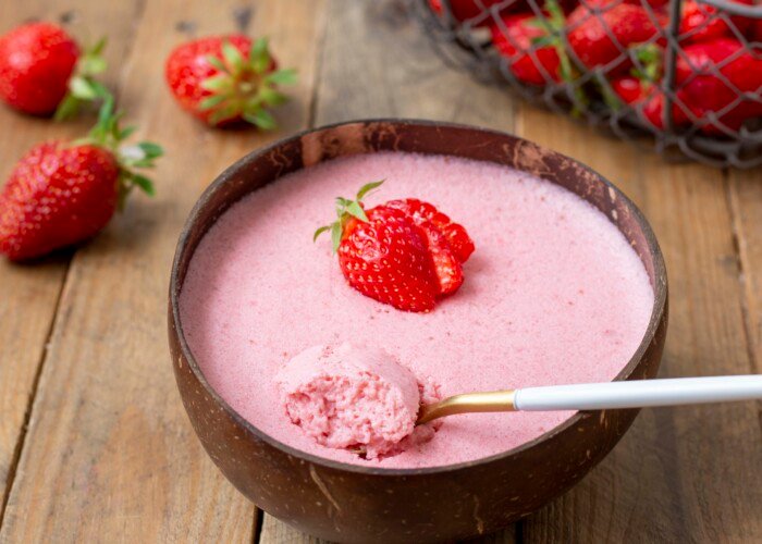 mousse aux fraises