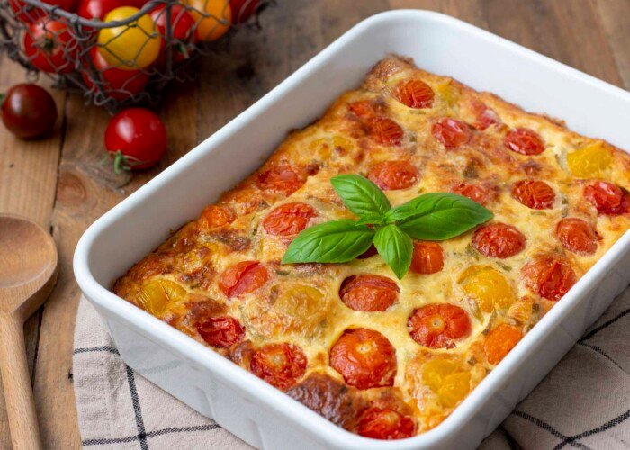 clafoutis de tomates cerises