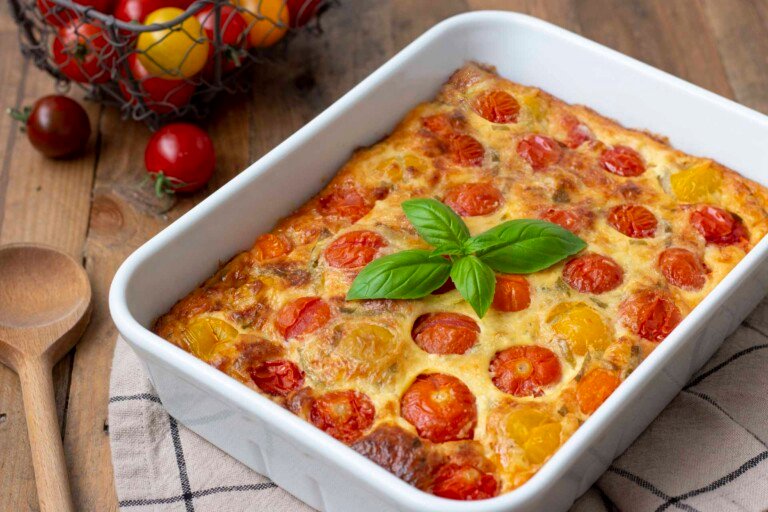clafoutis de tomates cerises