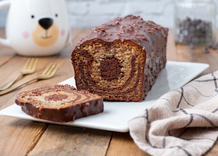 cake marbré au levain