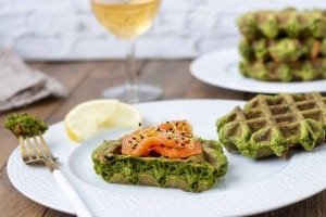 gaufres aux épinards