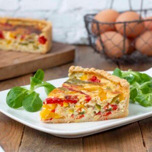 quiche aux poivrons