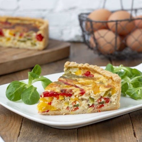 quiche aux poivrons