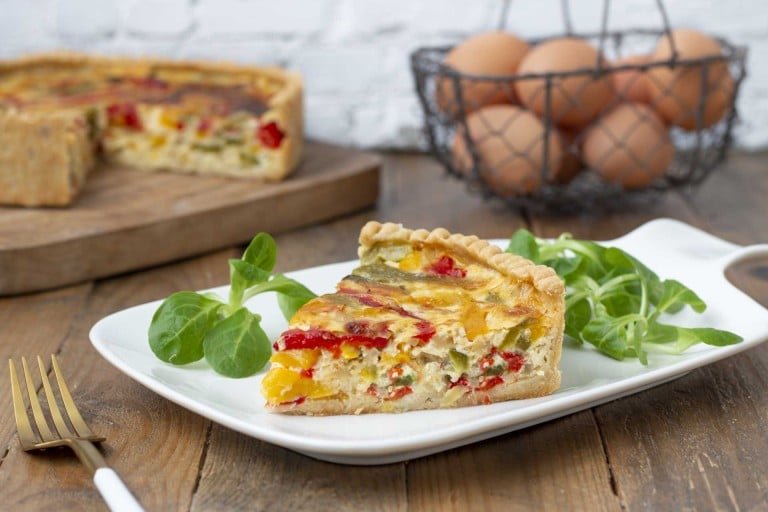 quiche aux poivrons