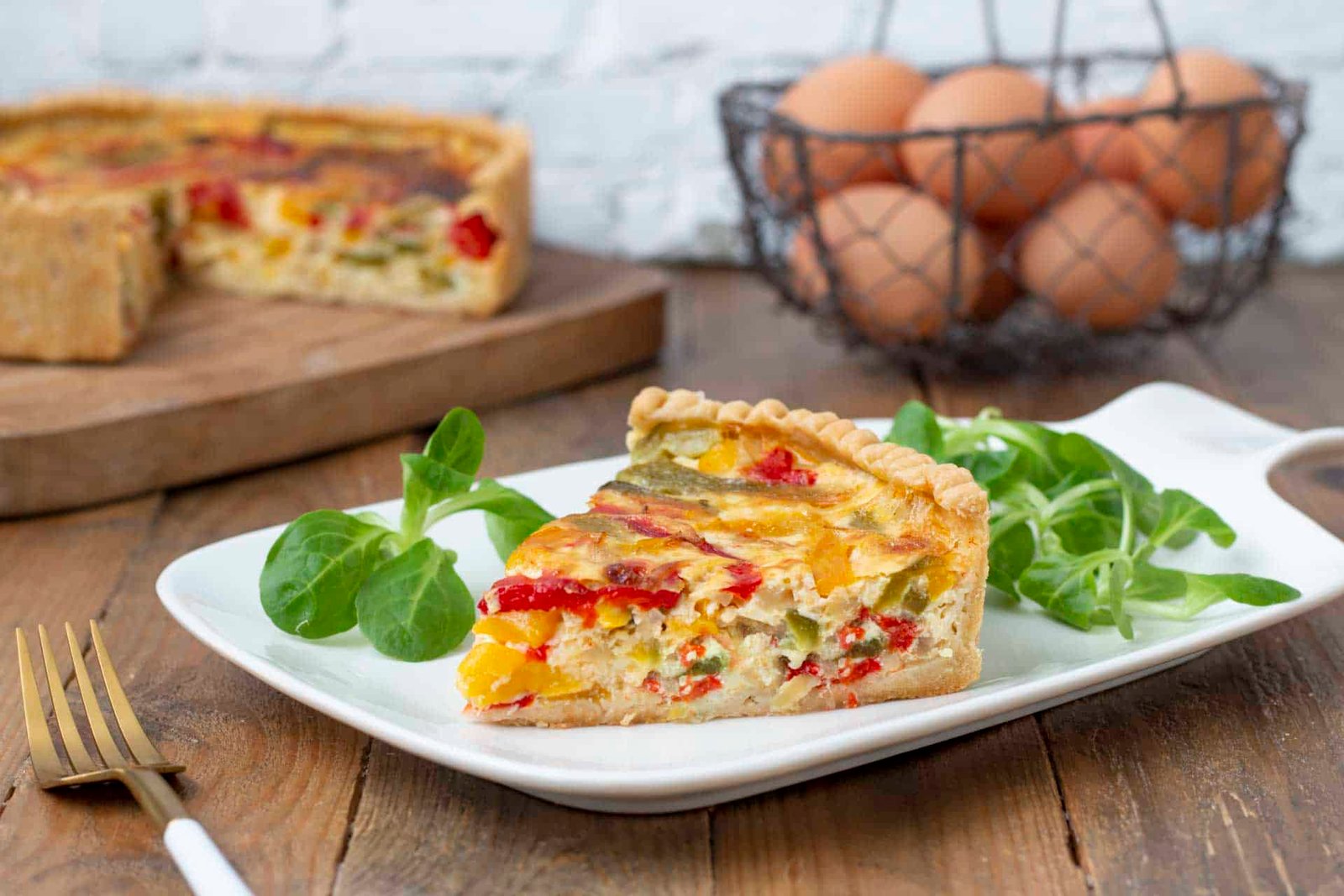 quiche aux poivrons