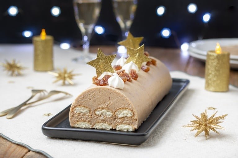 Bûche mousse de marrons