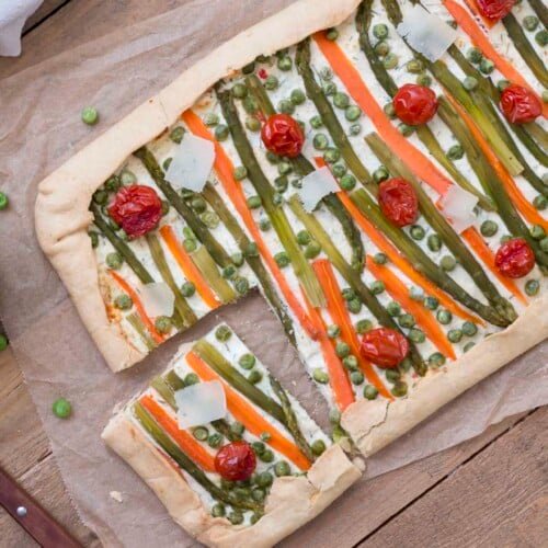 tarte aux légumes ricotta parmesan