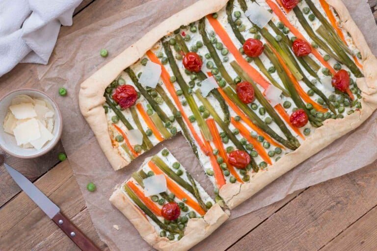 tarte aux légumes ricotta parmesan