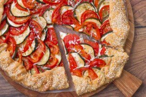 tarte rustique tomate courgette