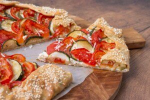 tarte rustique tomate courgette