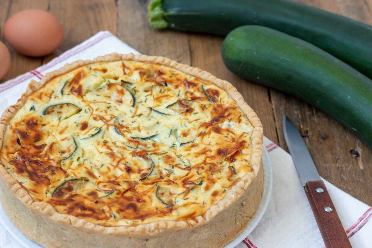 quiche aux courgettes